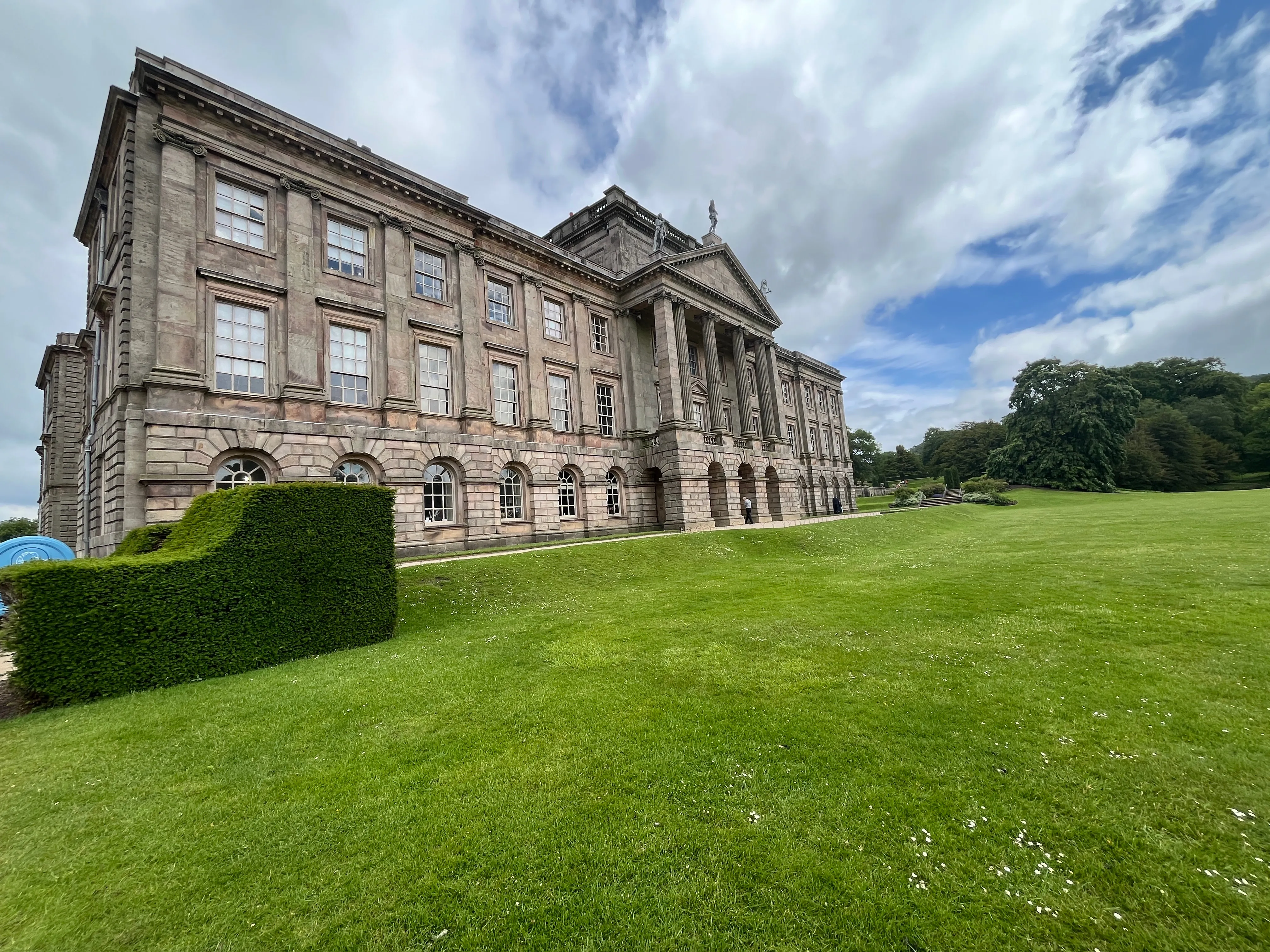 A large stone country house